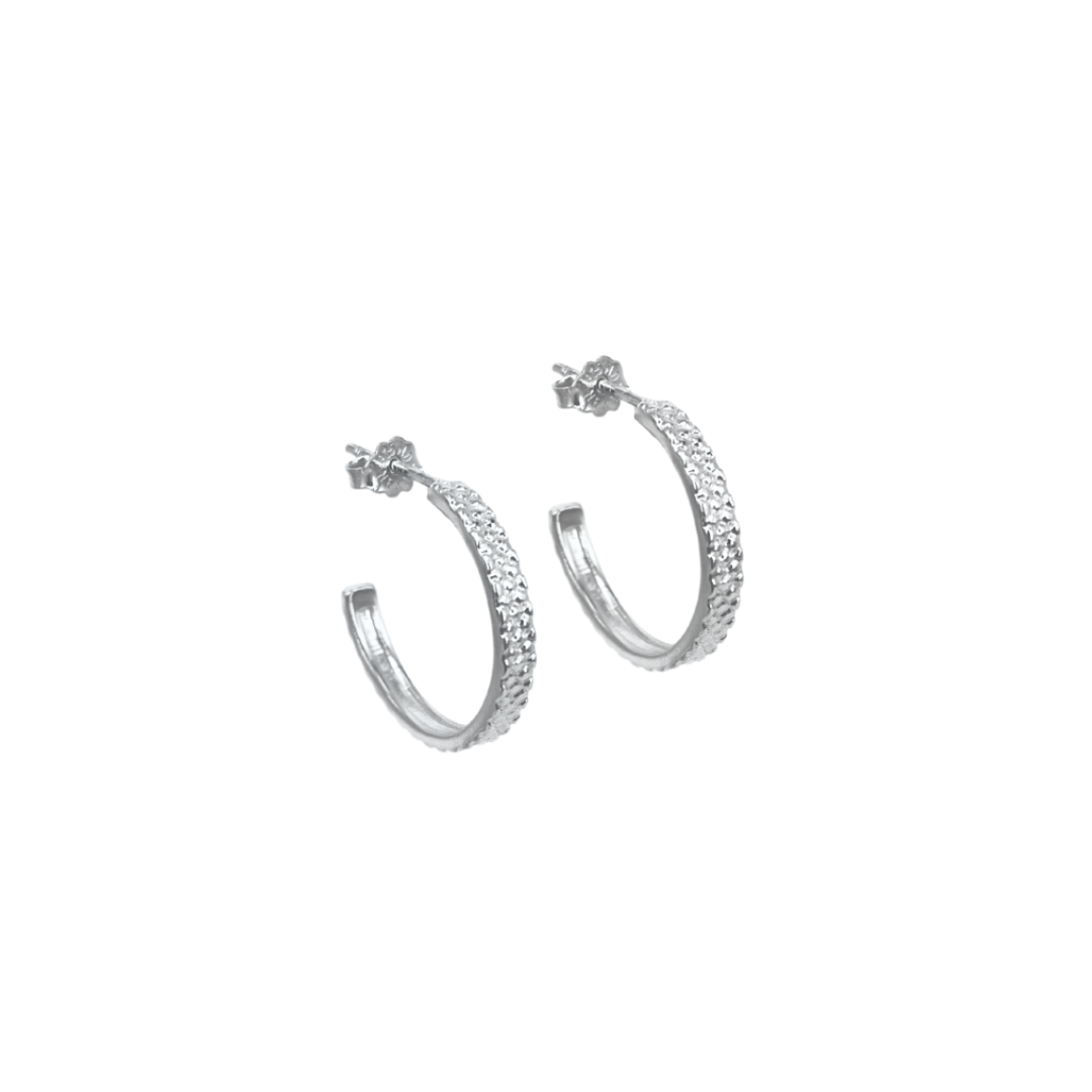 Isabel Hoop Silver - Aqua Dulce Øreringe  - 5740013857219