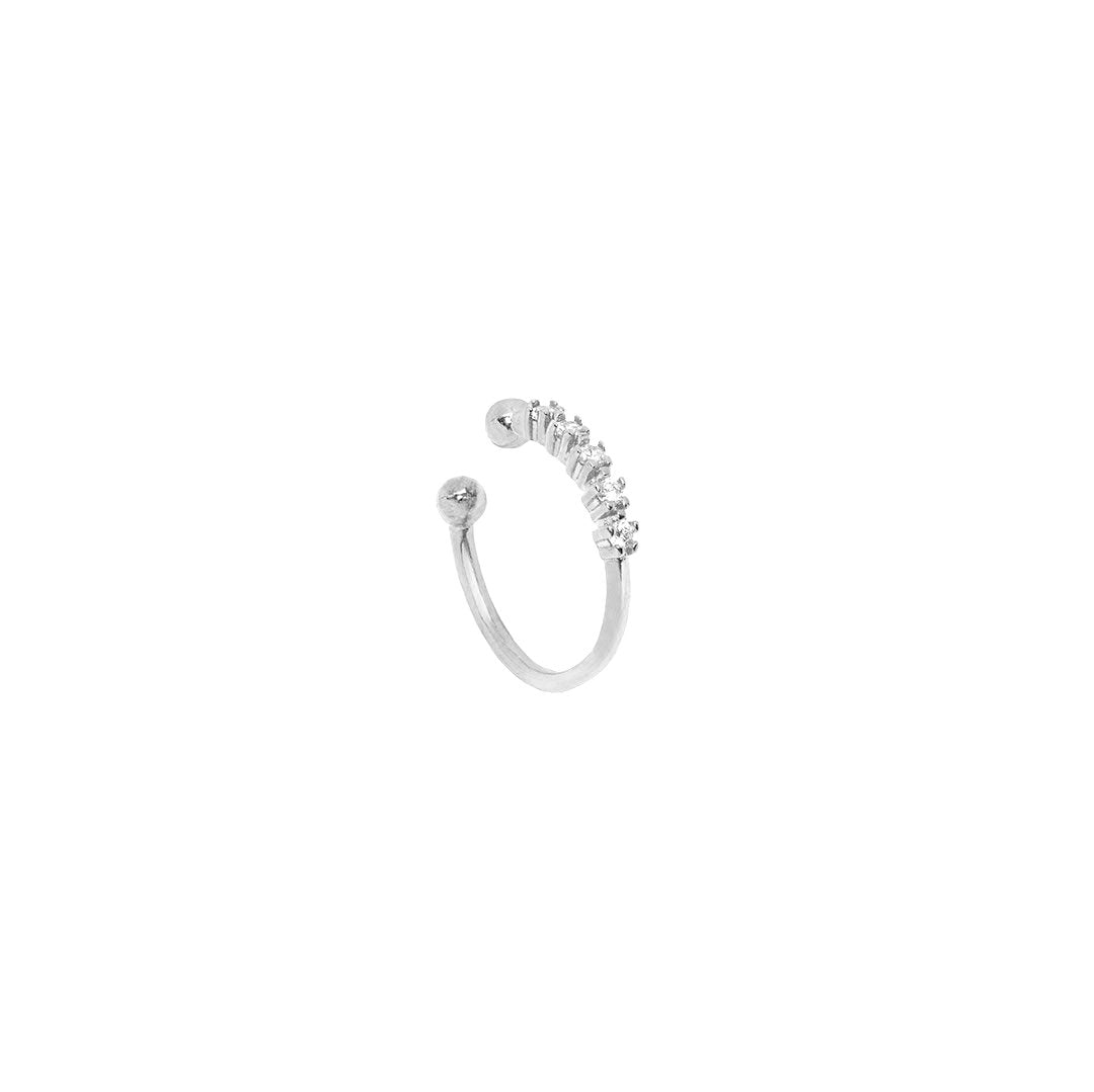 Cuff Ørering Quintet Onesize Regulerbar Størrelse Sterling Sølv - Szhirley Øreringe