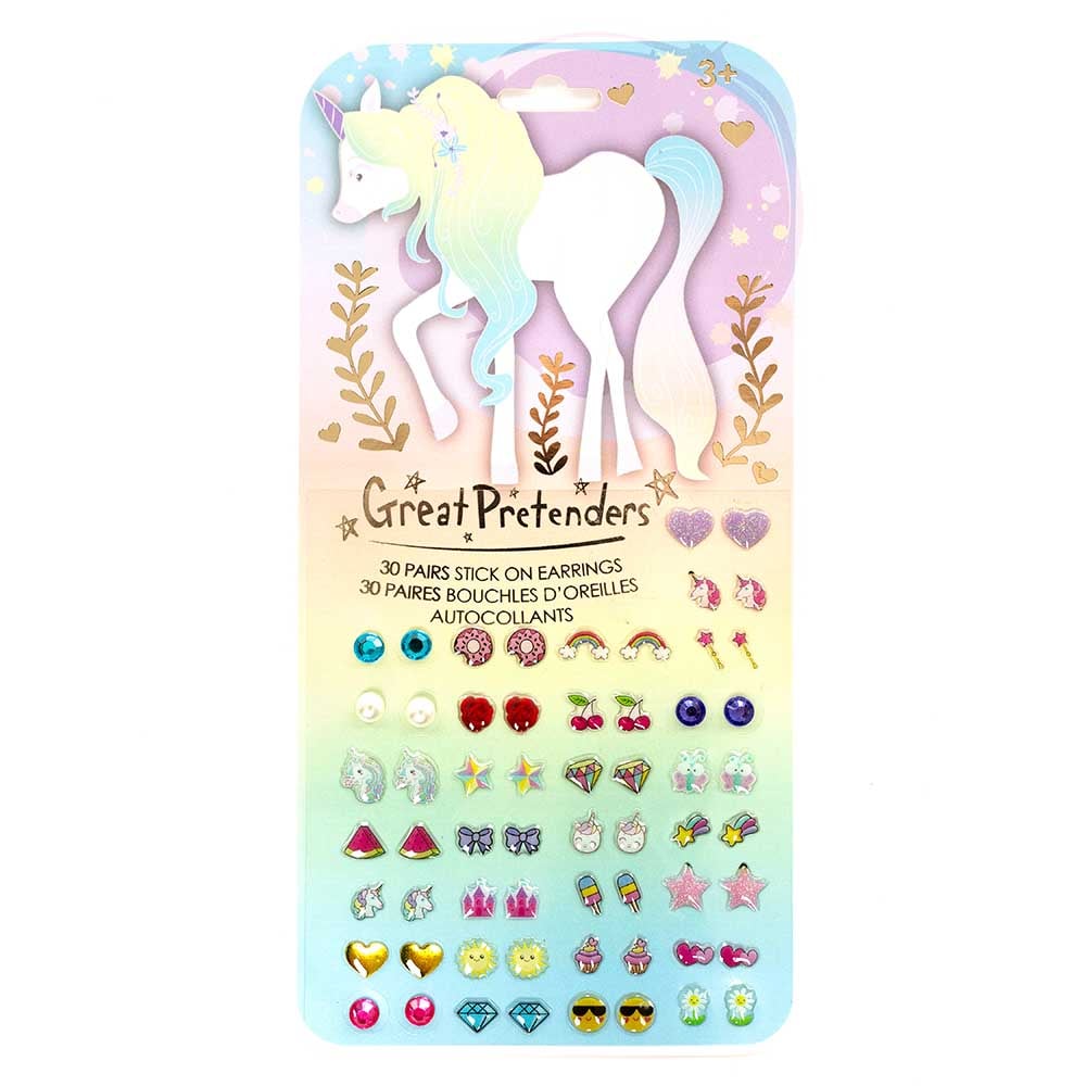 Great Pretenders Ørestickers Whimsical Unicorn Par - Øreringe