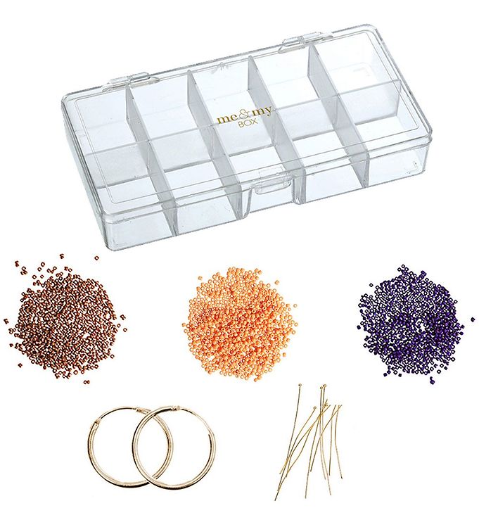 Metallic/Multif Amp Box Smykkesæt Smykke Kit Guld - Me&my Box Øreringe  - 5745000391073