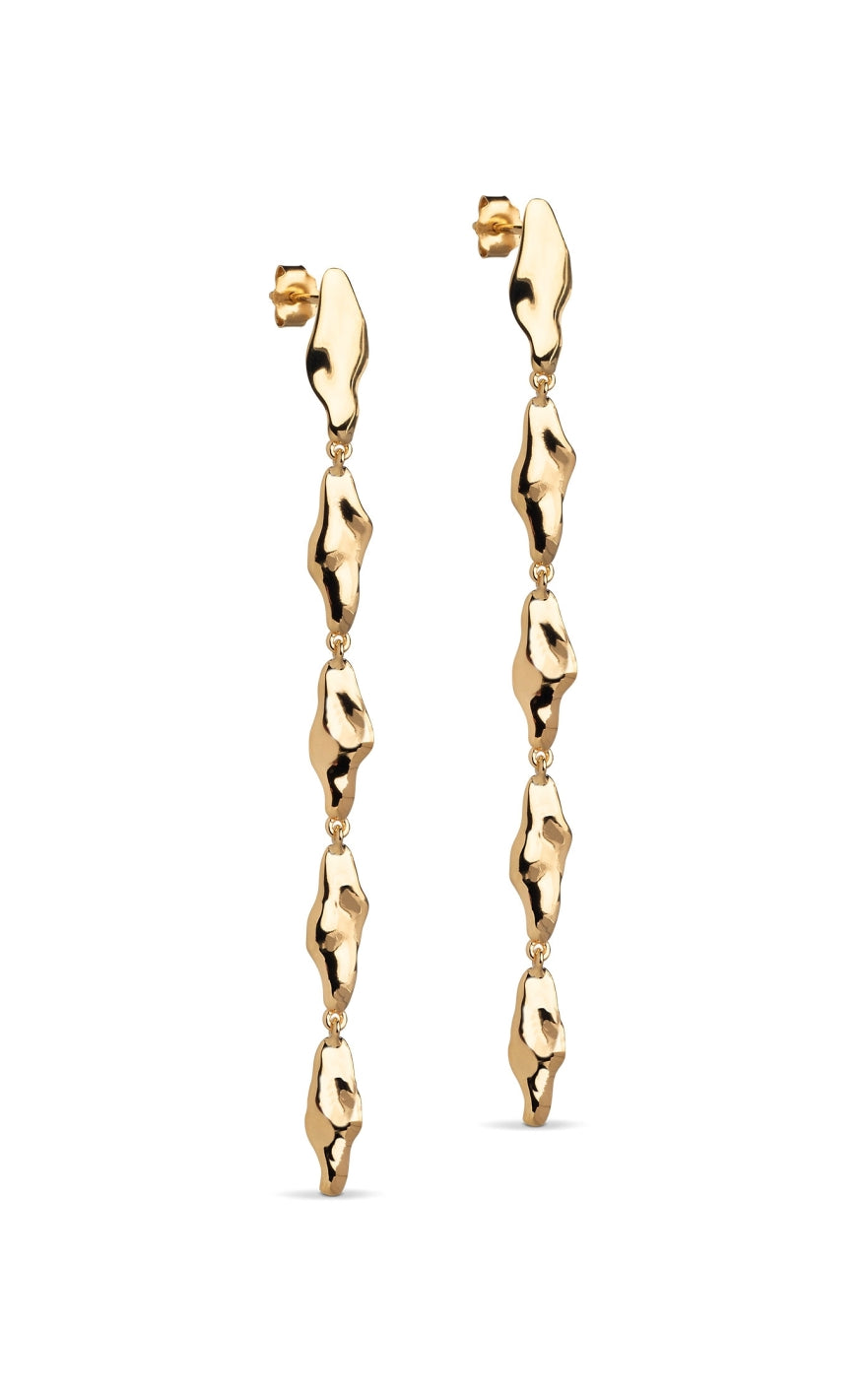 925S/GP Enamel Copenhagen India Gold Colour - Øreringe  - 5714274033569