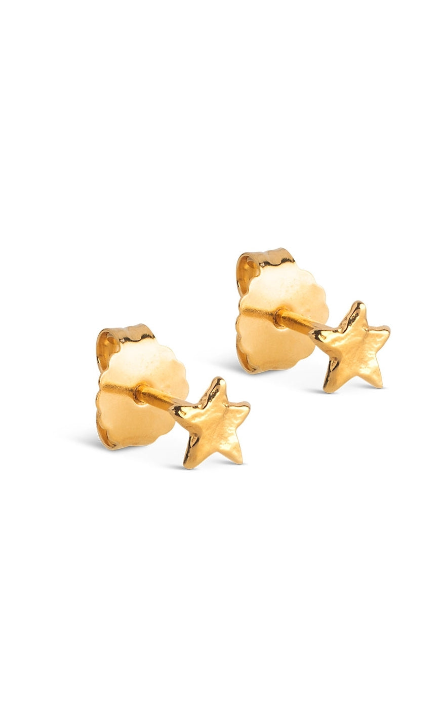 925S/GP Enamel Copenhagen Star Energy Gold Colour - Øreringe  - 5714274034788