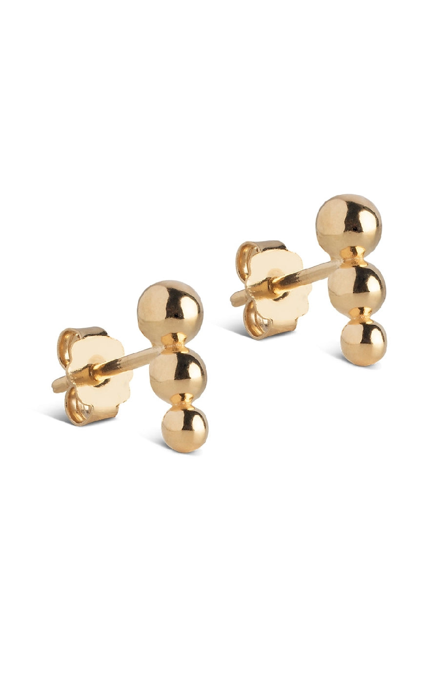 925S/GP Enamel Copenhagen Ørestikkere Trinity Gold Colour - Øreringe  - 5714274033705