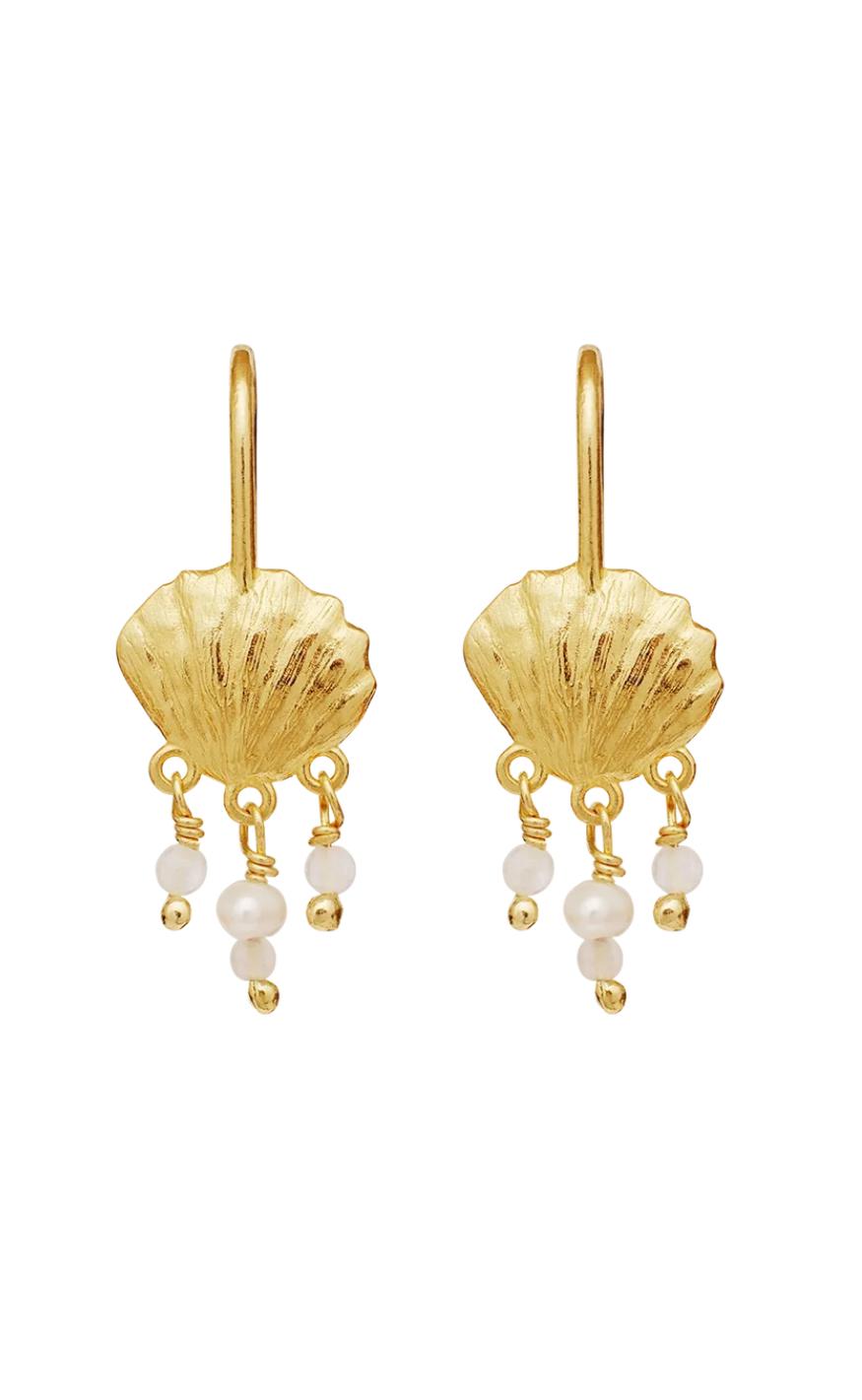 Gold Colour Maanesten Alana - Maanesten Øreringe  - 5715336013420