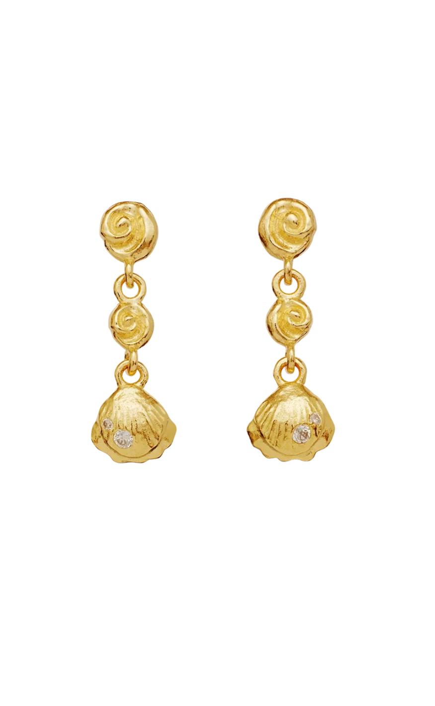 Gold Colour Maanesten Andrina - Maanesten Øreringe  - 5715336013390