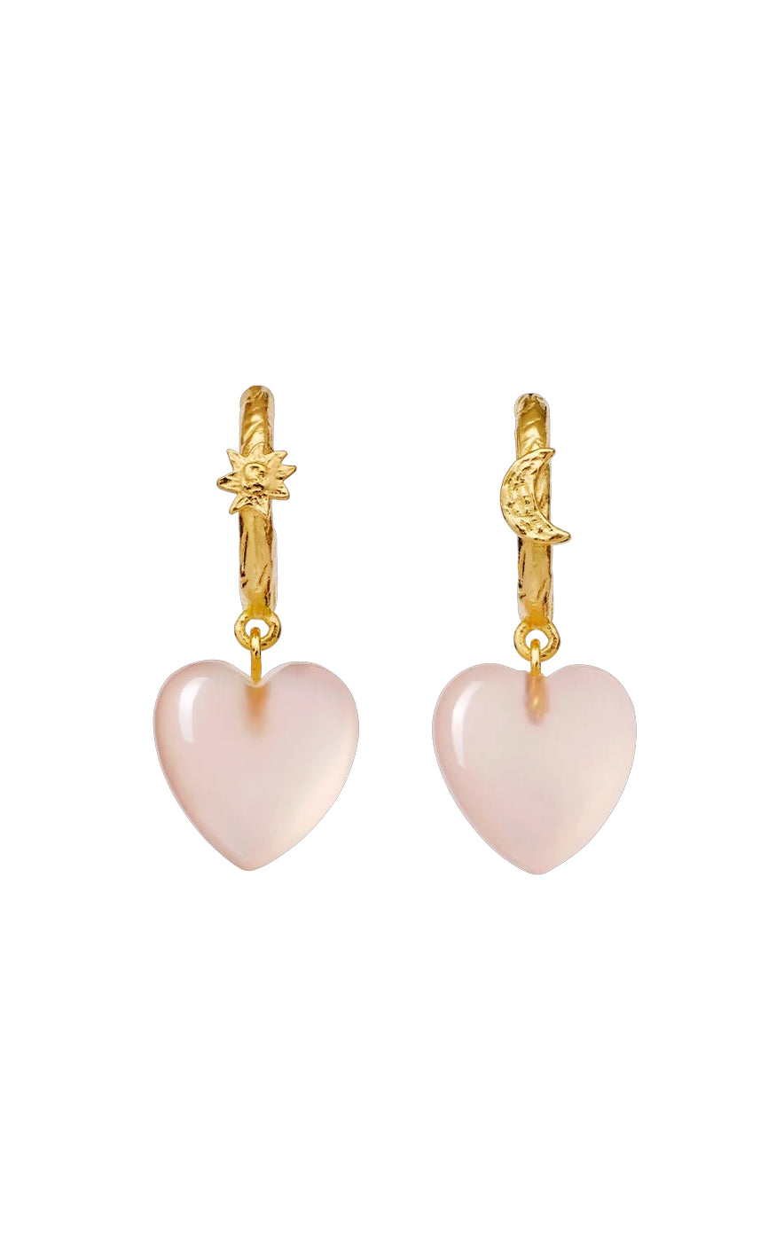 Gold Colour Maanesten Embrace - Maanesten Øreringe  - 5715336016834