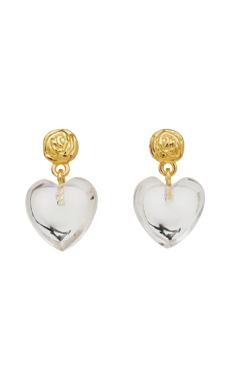 Gold Colour Maanesten Lemona Petite - Maanesten Øreringe  - 5715336013185