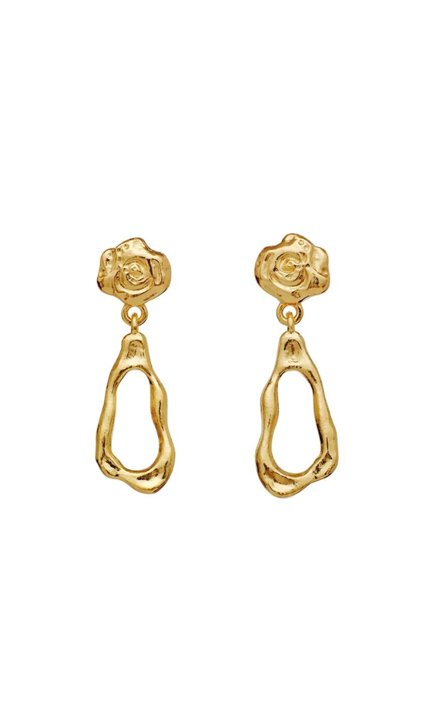 Gold Colour Maanesten Lydia - Maanesten Øreringe  - 5715336013635
