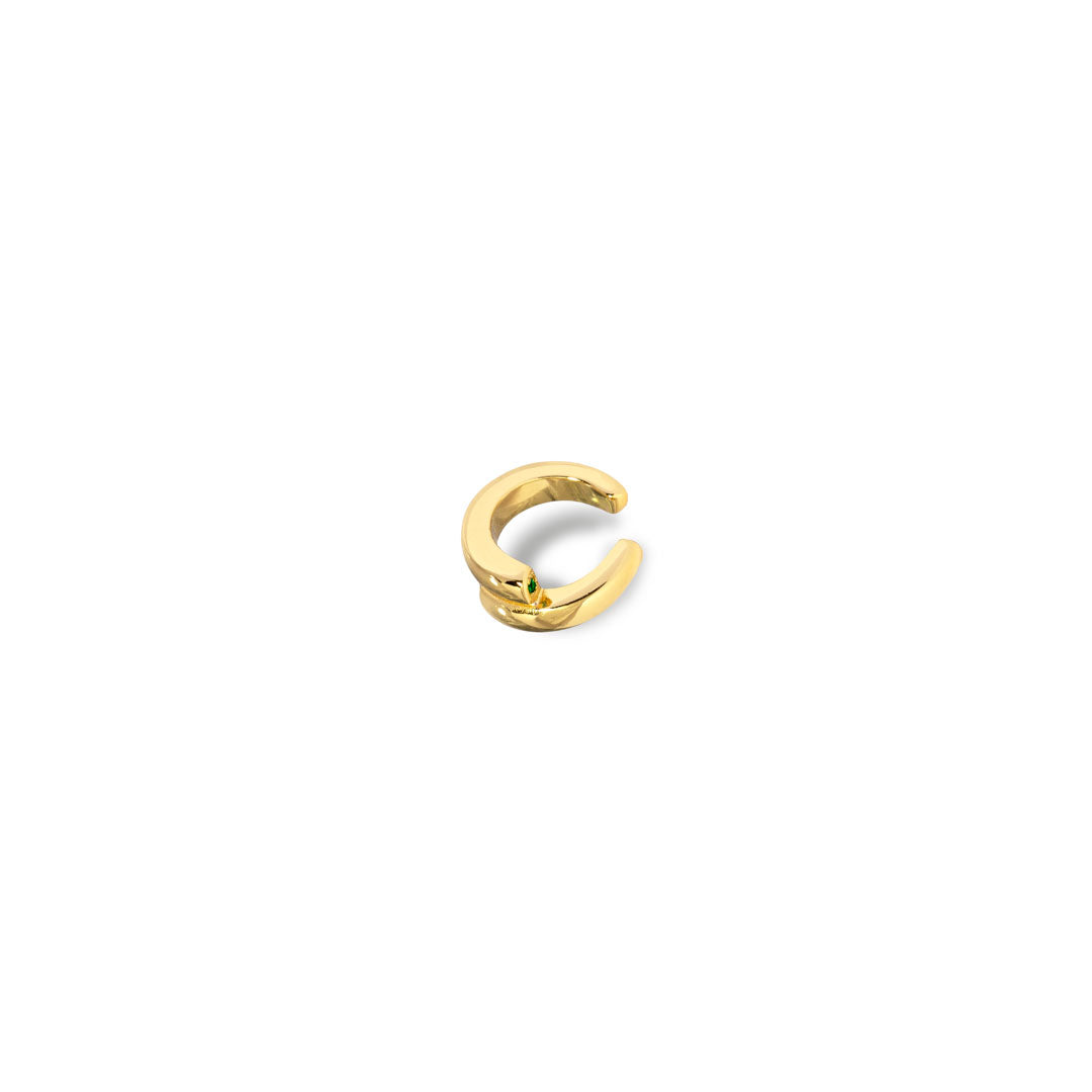 Cuff Ørering Splitcuff Onesize Regulerbar Størrelse Karat Forgyldning - Szhirley Øreringe