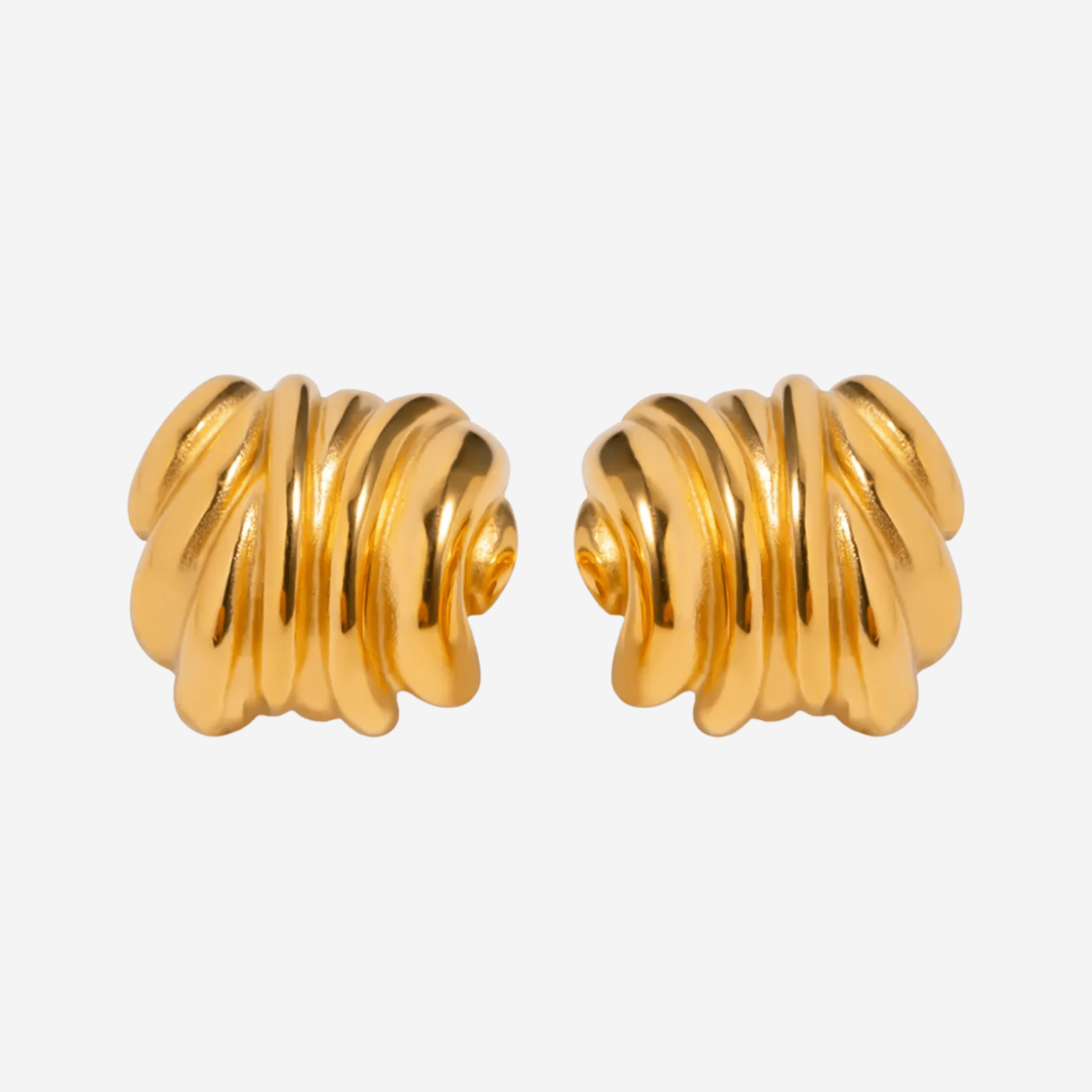 Coil Earrings Forgyldt - Khaai Studio Øreringe