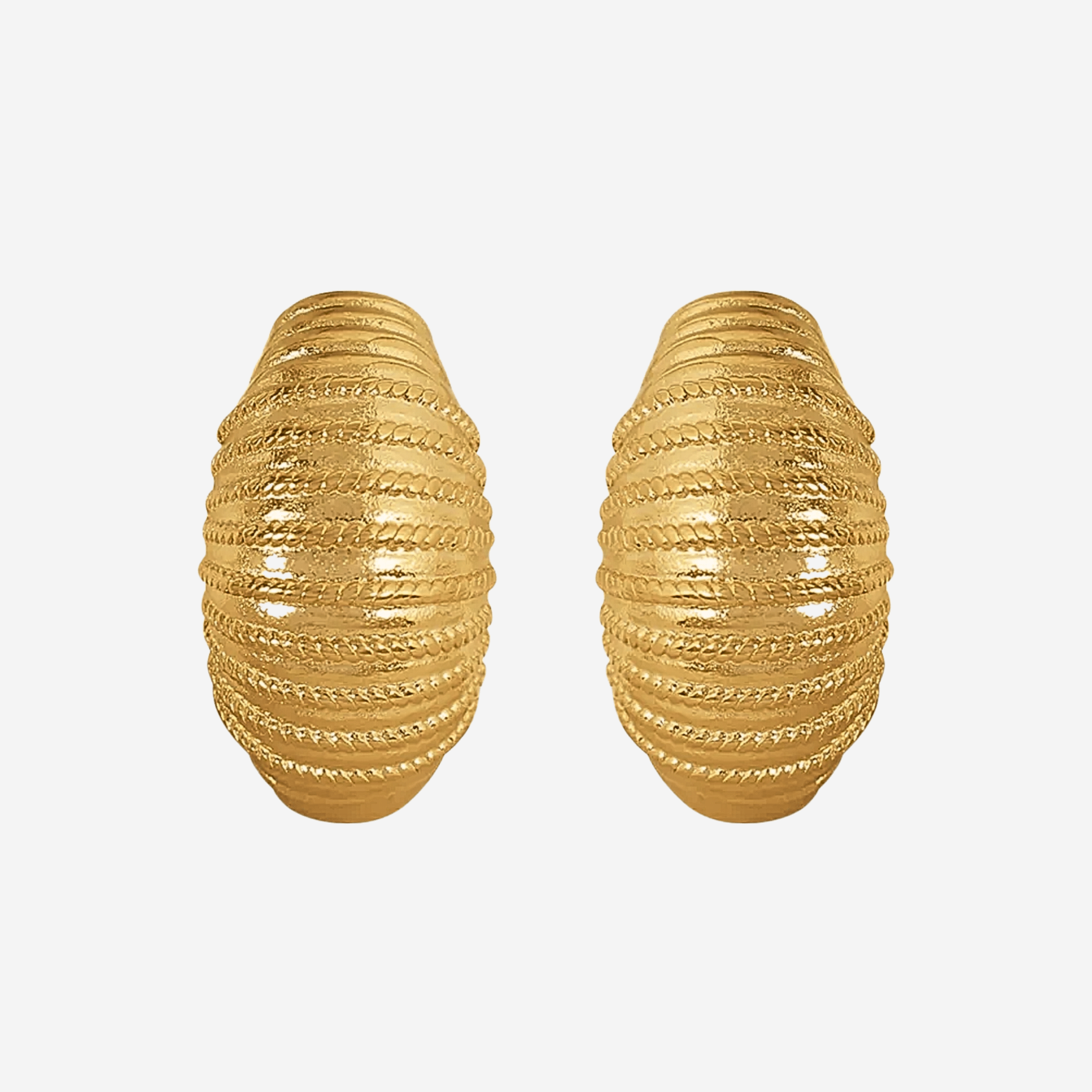 Croissant Earrings Forgyldt - Khaai Studio Øreringe