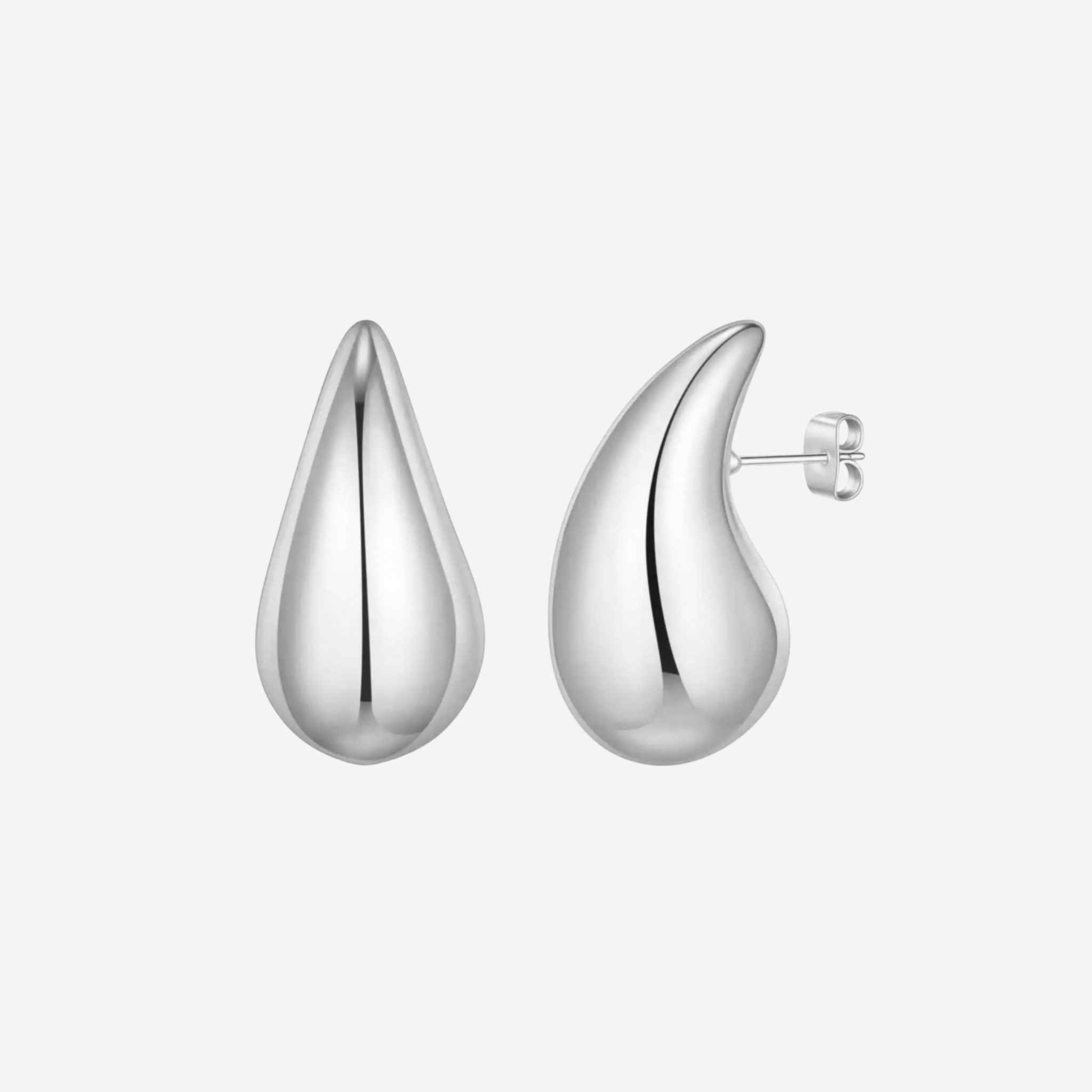 Luma Drop Earrings Sølvfarvet - Khaai Studio Øreringe