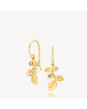 Amber Earrings Forgyldt Sølv Fra Izabel Camille - Izabel Camille Øreringe  - 5710143101094