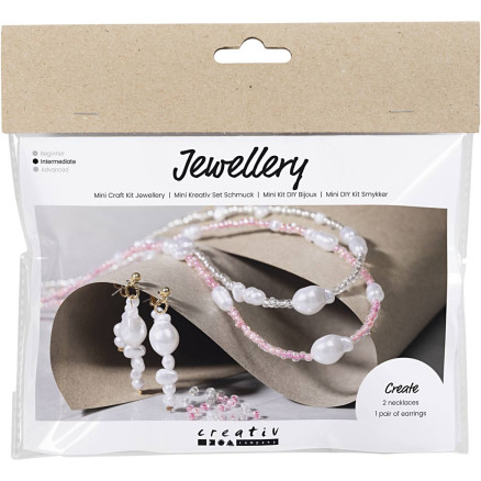 Mini Diy Kit Smykker Halskæder øreringe Glans - Diverse Øreringe  - 5712854718943