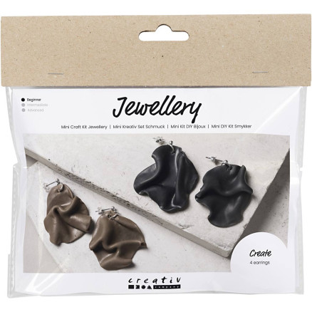 Mini Diy Kit Smykker Foldede øreringe - Diverse Øreringe  - 5712854699464