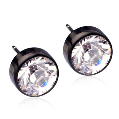 Blomdahl Bezel Crystal Ørestikker 5mm - Blomdahl Ørestikkere  - 7330981550021
