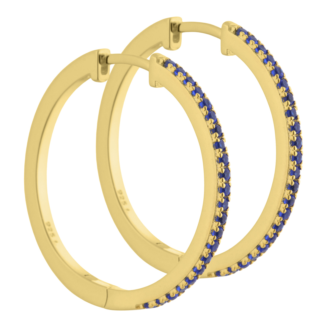 Caitlin Hoops Golden - Aqua Dulce Øreringe  - 5740013843274
