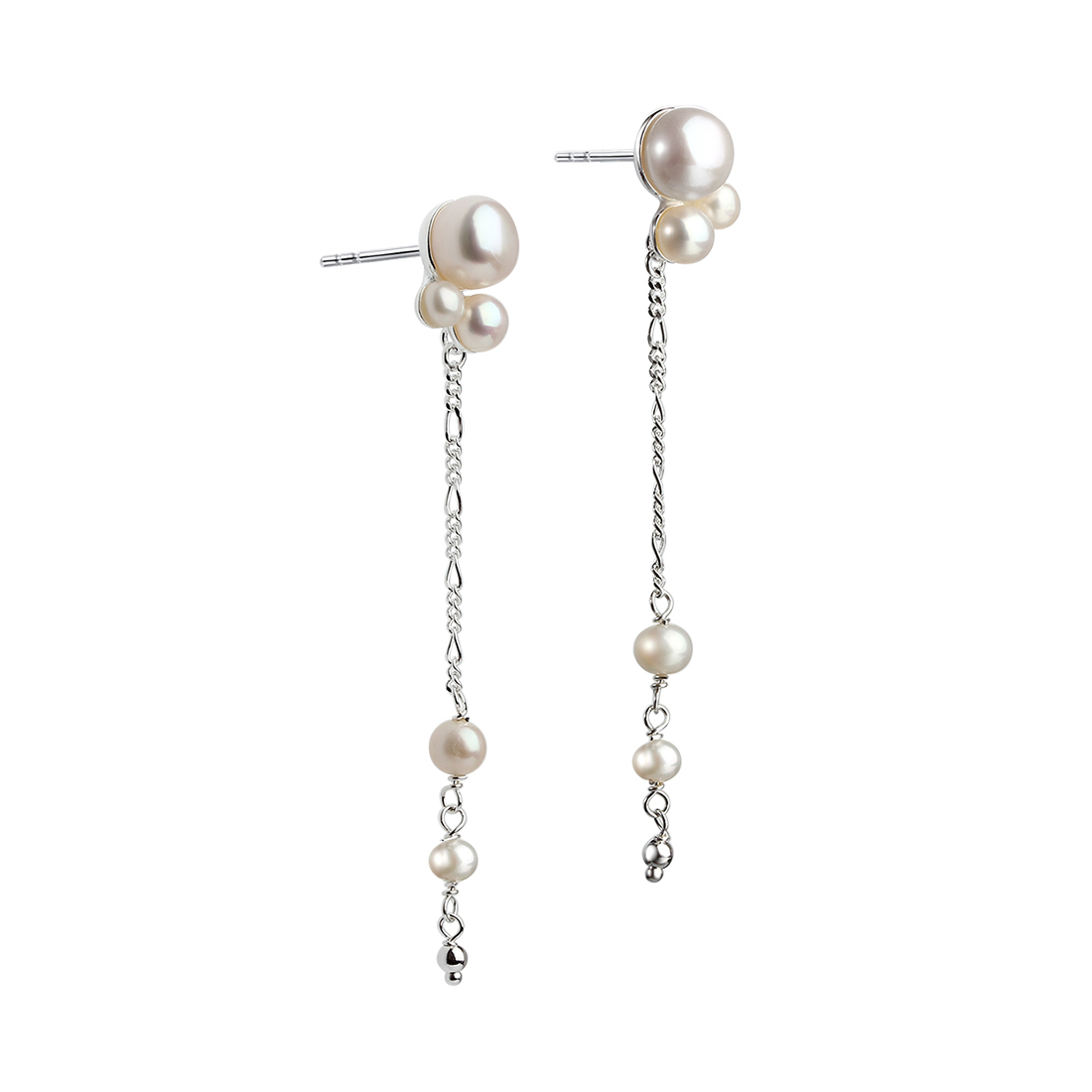 Bobbly Earstud Silver - Aqua Dulce Ørestikkere  - 5740013846121