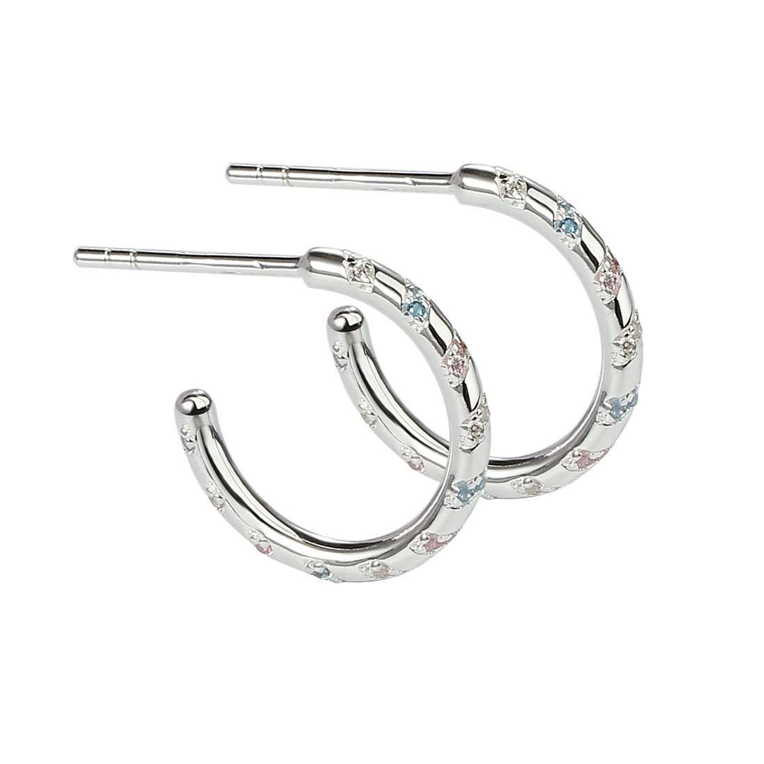 Helix Hoop Silver - Aqua Dulce Øreringe  - 5740013846268