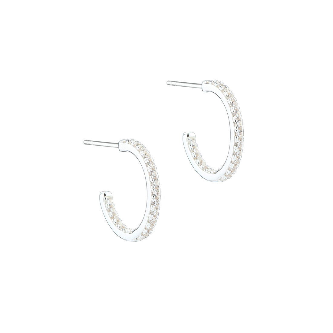 Daphne Hoop Silver - Aqua Dulce Øreringe  - 5740013859916