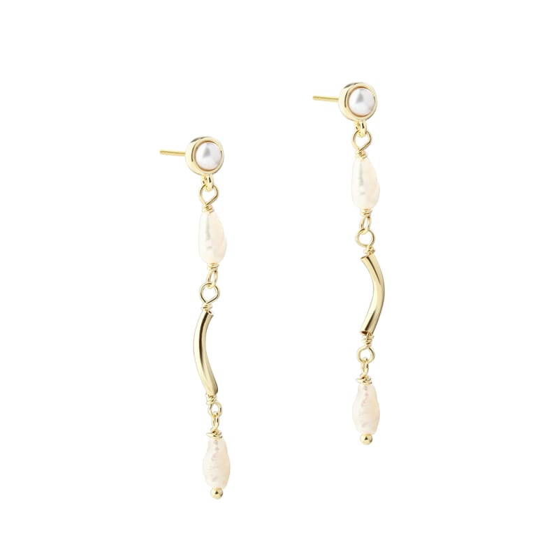 Alura Earstud Golden - Aqua Dulce Øreringe  - 5740013863234