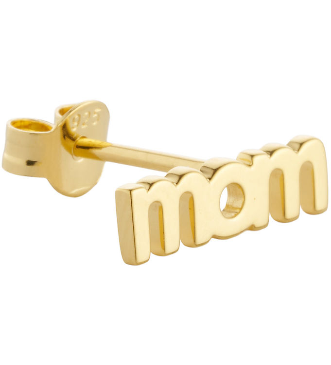 Metallic Design Letters Ørering Stk Mom 18k Guldbelagt - Design Letters Øreringe  - 5710498197377