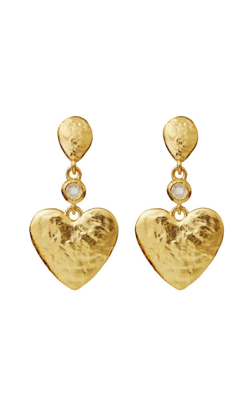 Gold Colour Maanesten Adeleide - Maanesten Øreringe  - 5715336025928