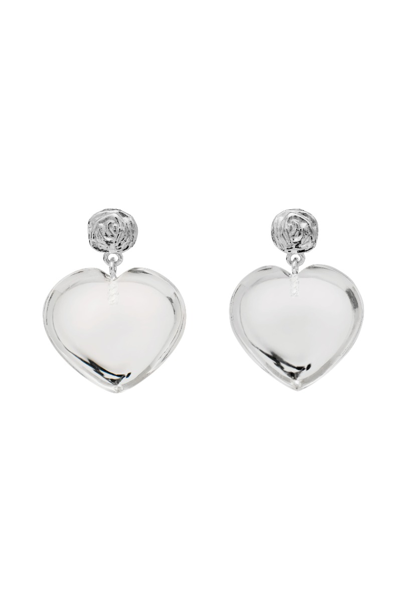 Sølv Maanesten Øreringe Lemona Earrings - Maanesten Ørestikkere  - 5715336013697