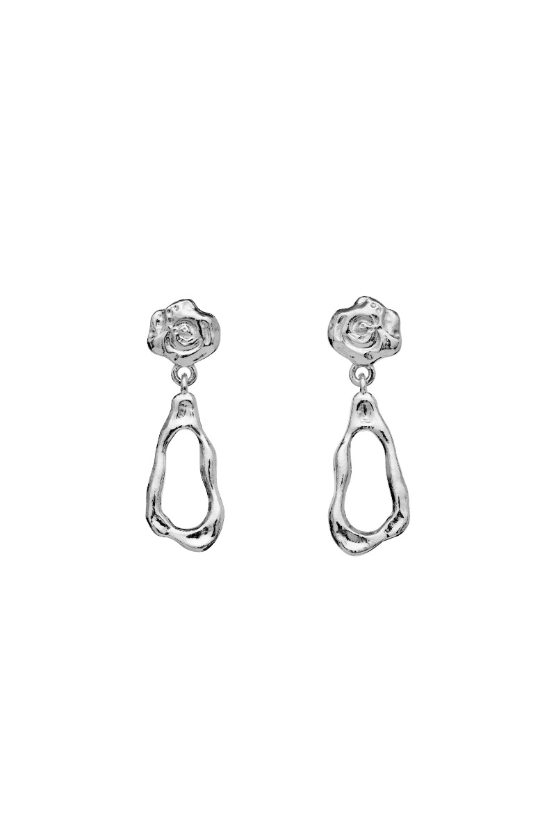 Sølv Maanesten Øreringe Lydia Earrings - Maanesten Ørestikkere  - 5715336013901