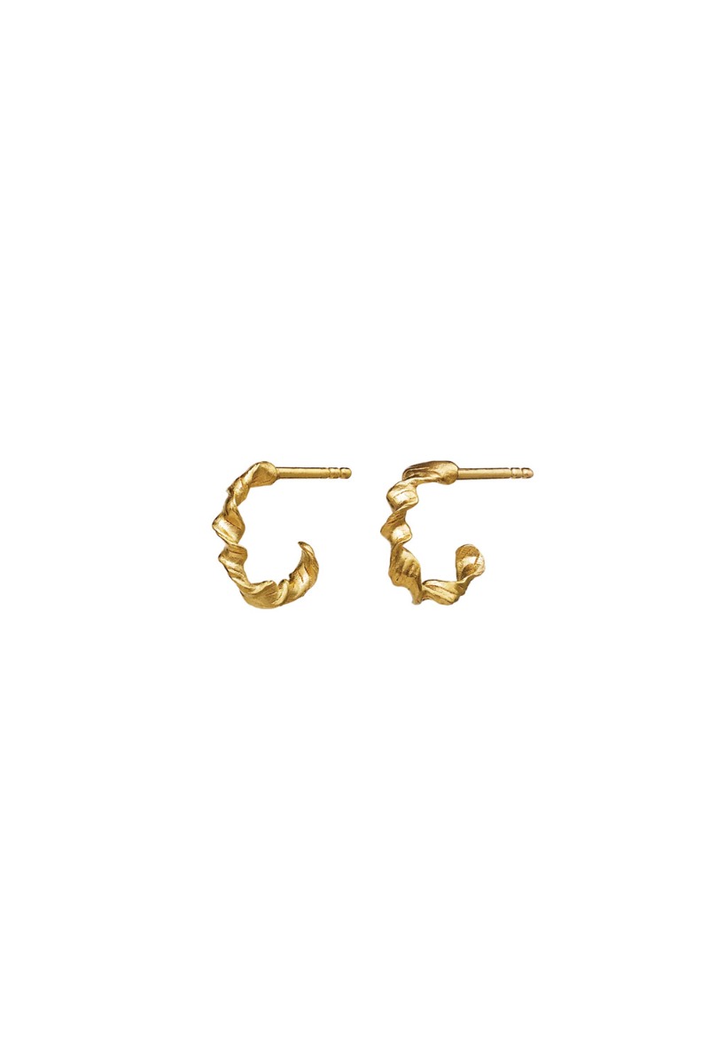 Guld Maanesten Øreringe Amalie Earring - Maanesten Ørestikkere  - 5715336124775