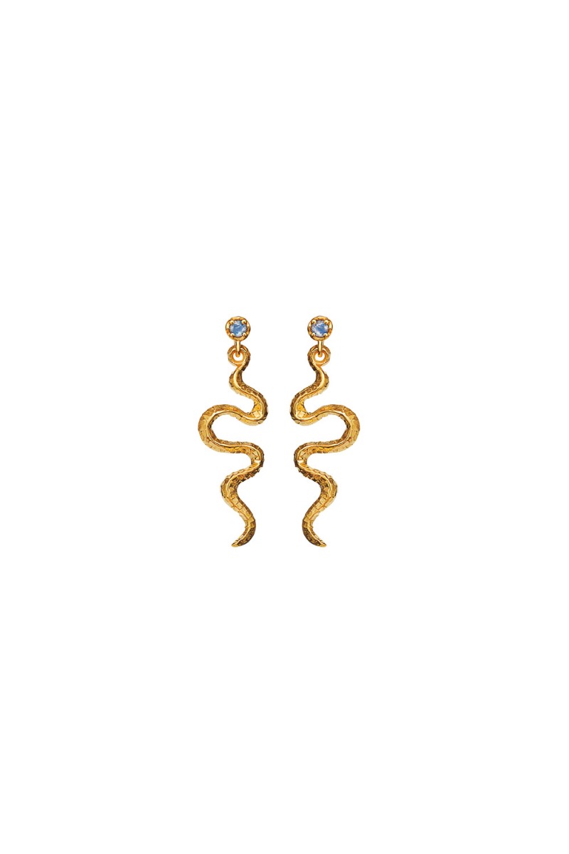 Guld Maanesten Ørering Lucy Earring - Maanesten Ørestikkere  - 5715336028349