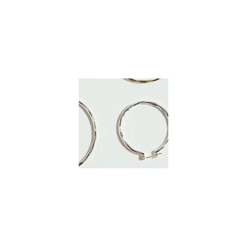 Øreringe ørestikker Friihof Siig Sølvbelagt Shiny Hoops - Friihof + Siig Ørestikkere