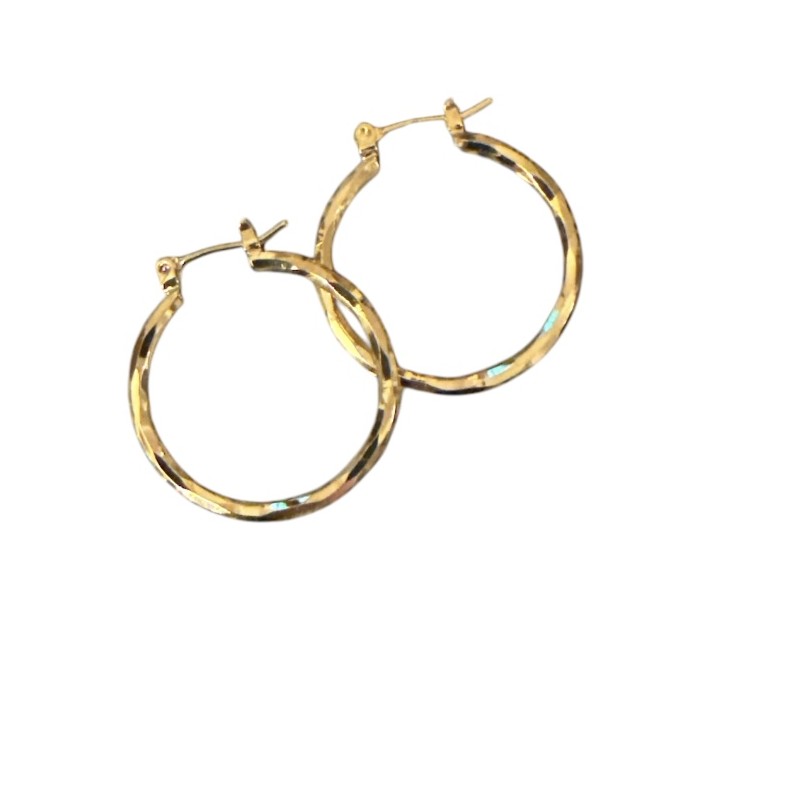 Øreringe ørestikker Friihof Siig Guldbelagt Shiny Hoops - Friihof + Siig Ørestikkere