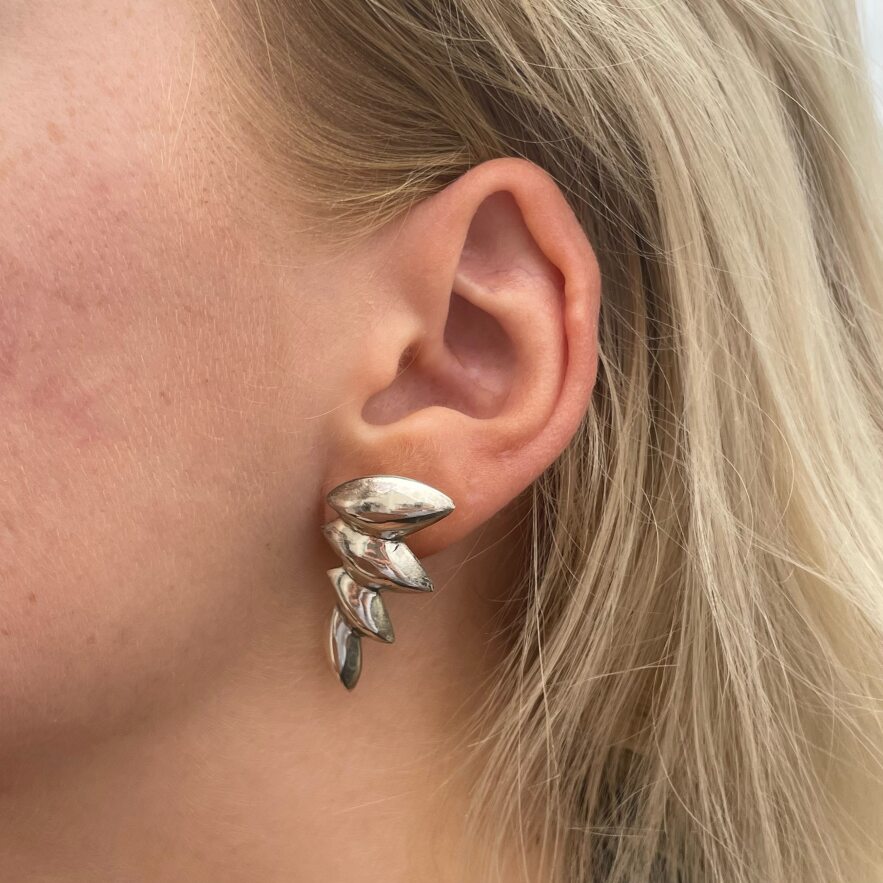 Sølv ørestikkere Edgy Sterling - Øreringe  - 05740034048733