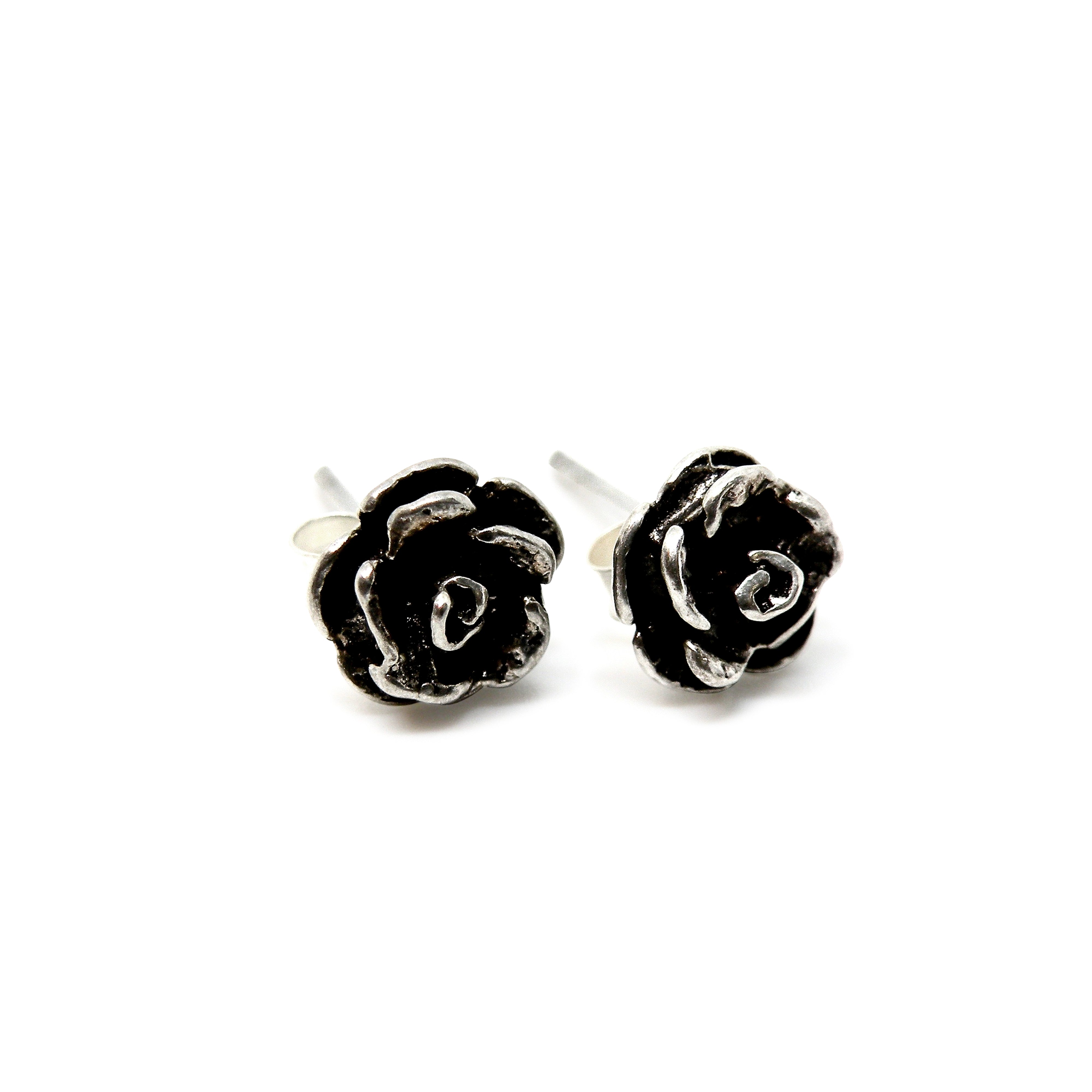 Sølv Øreringe ørestikkere Rose Sterling - Ørestikkere  - 05740034048511