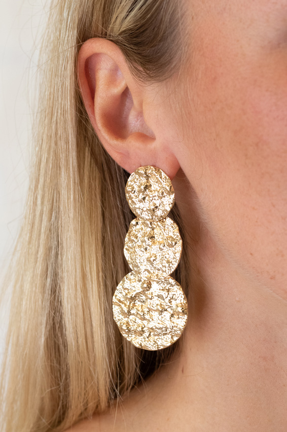 Lucky Lemon Merle Studs Guldfarvet - Lucky Lemon Øreringe  - 5268745125875