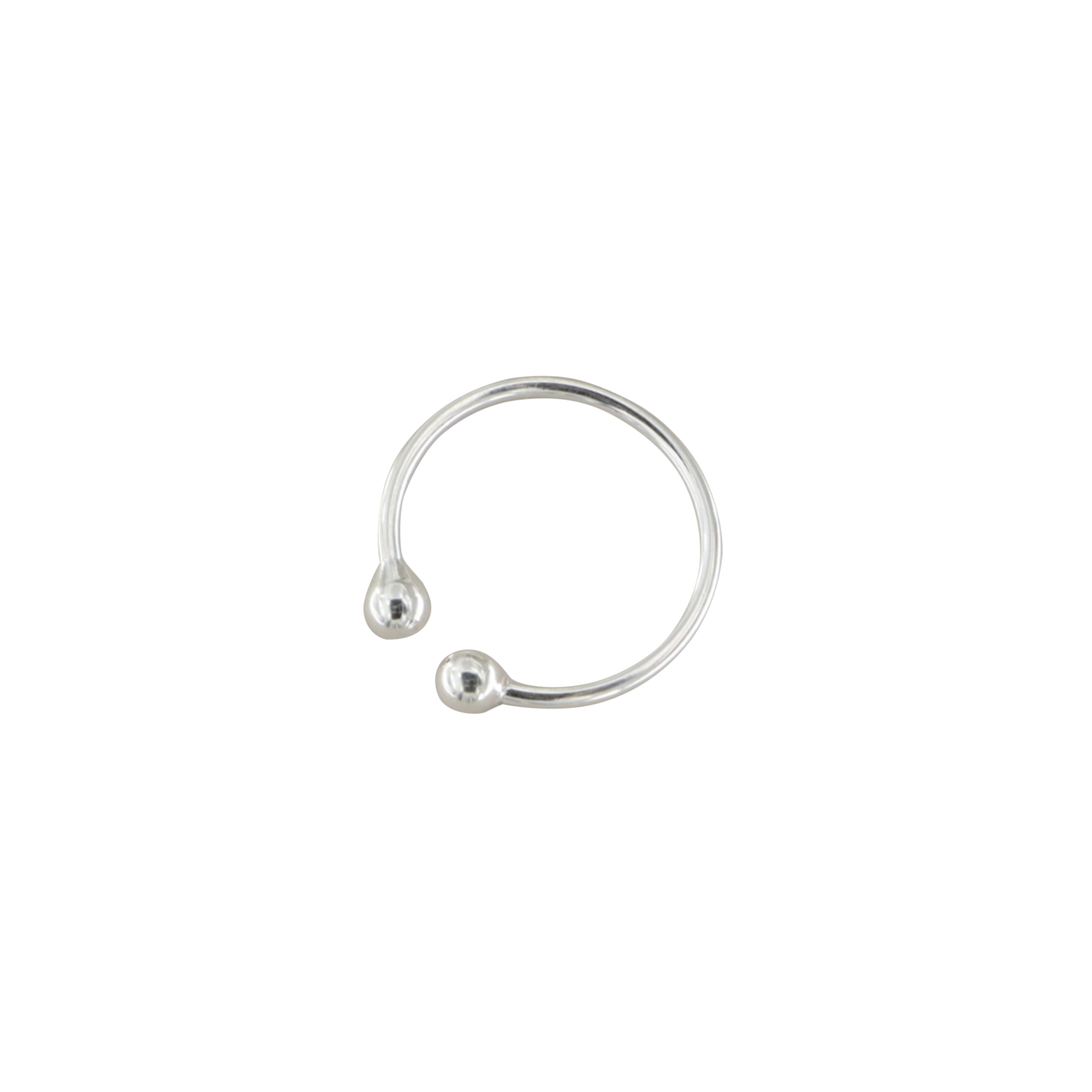 Sølv Earcuff Med Kugler Sterling 16mm - Silveks Øreringe  - 05740034091784