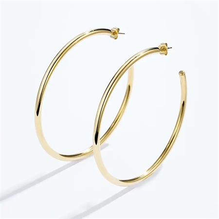 Accessories Hve Eline Atelier Vandfaste Store Hoops Forgyldt - Eline Latelier Øreringe  - 1258271616400
