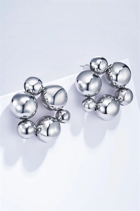 Accessories Hve Eline Atelier Vandfaste Kugle Sølv - Eline Latelier Øreringe  - 1653542526703520