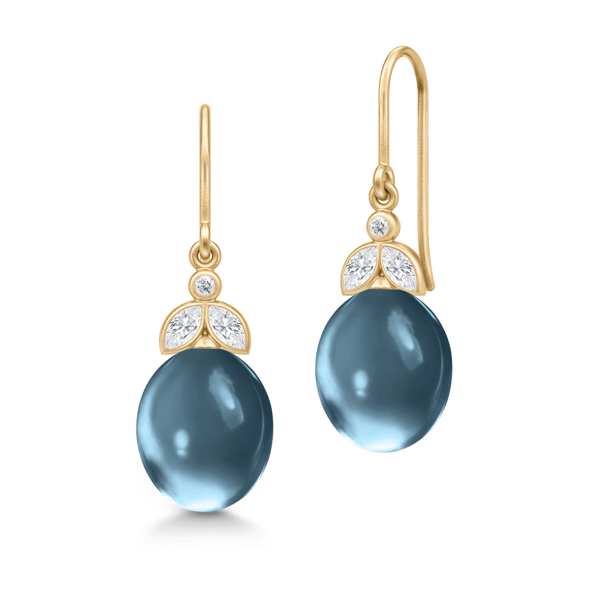 Tasha Earrings London Blue - Julie Sandlau Øreringe  - 5704465147175