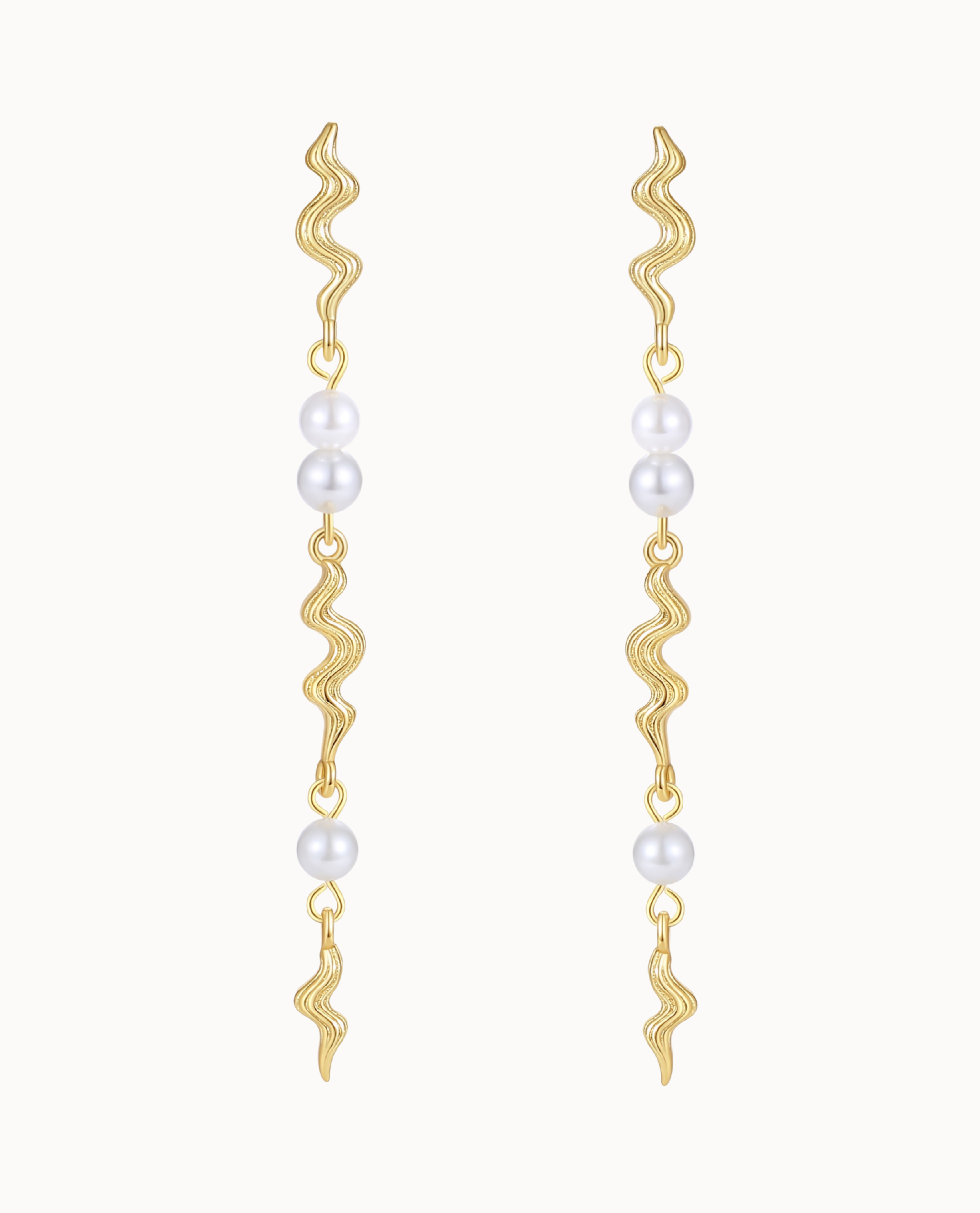 Nisa Earrings Forgyldt - Nava Copenhagen Øreringe  - 5715461007967