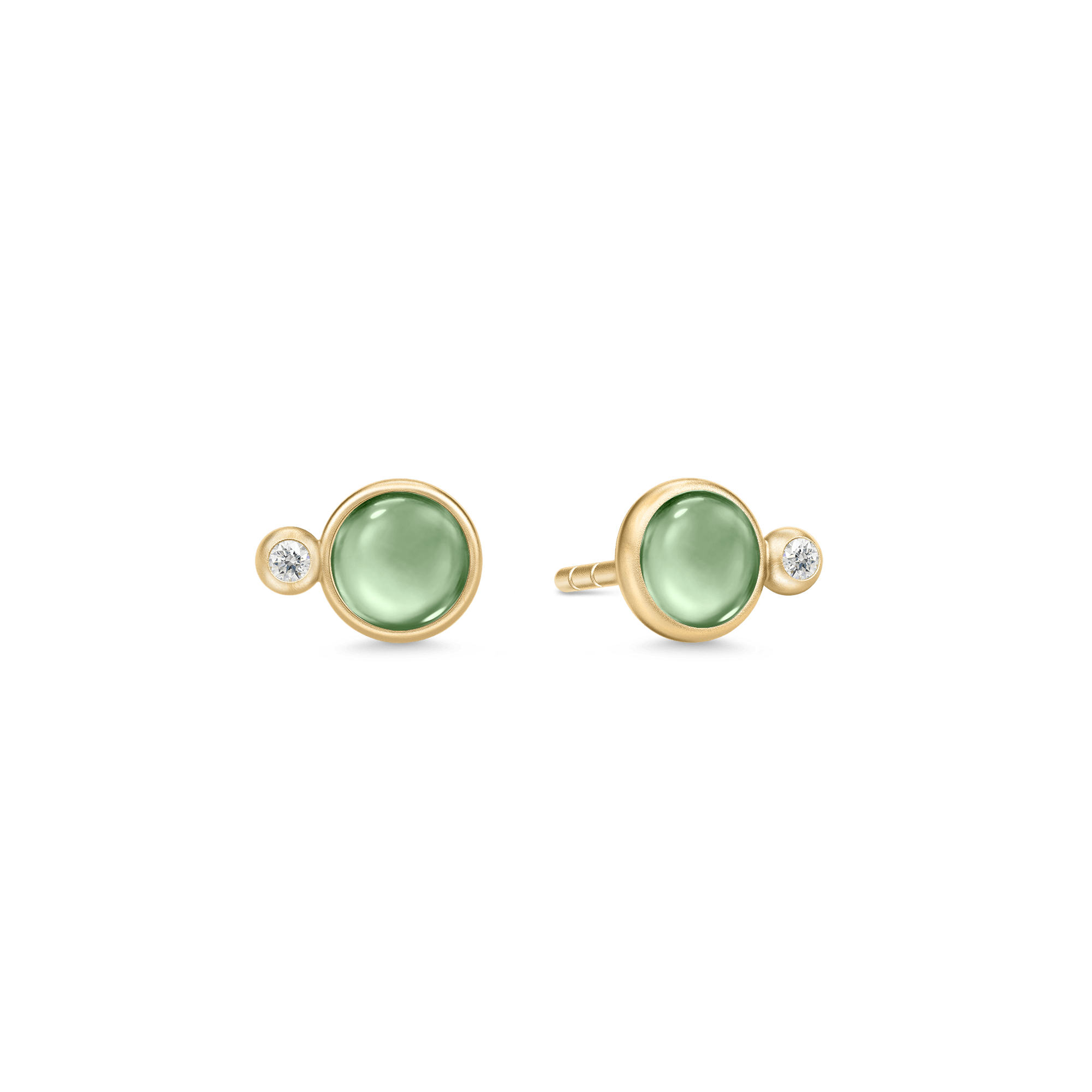 Grøn Prime Earstuds Green Amethyst - Julie Sandlau Øreringe  - 5704465121694