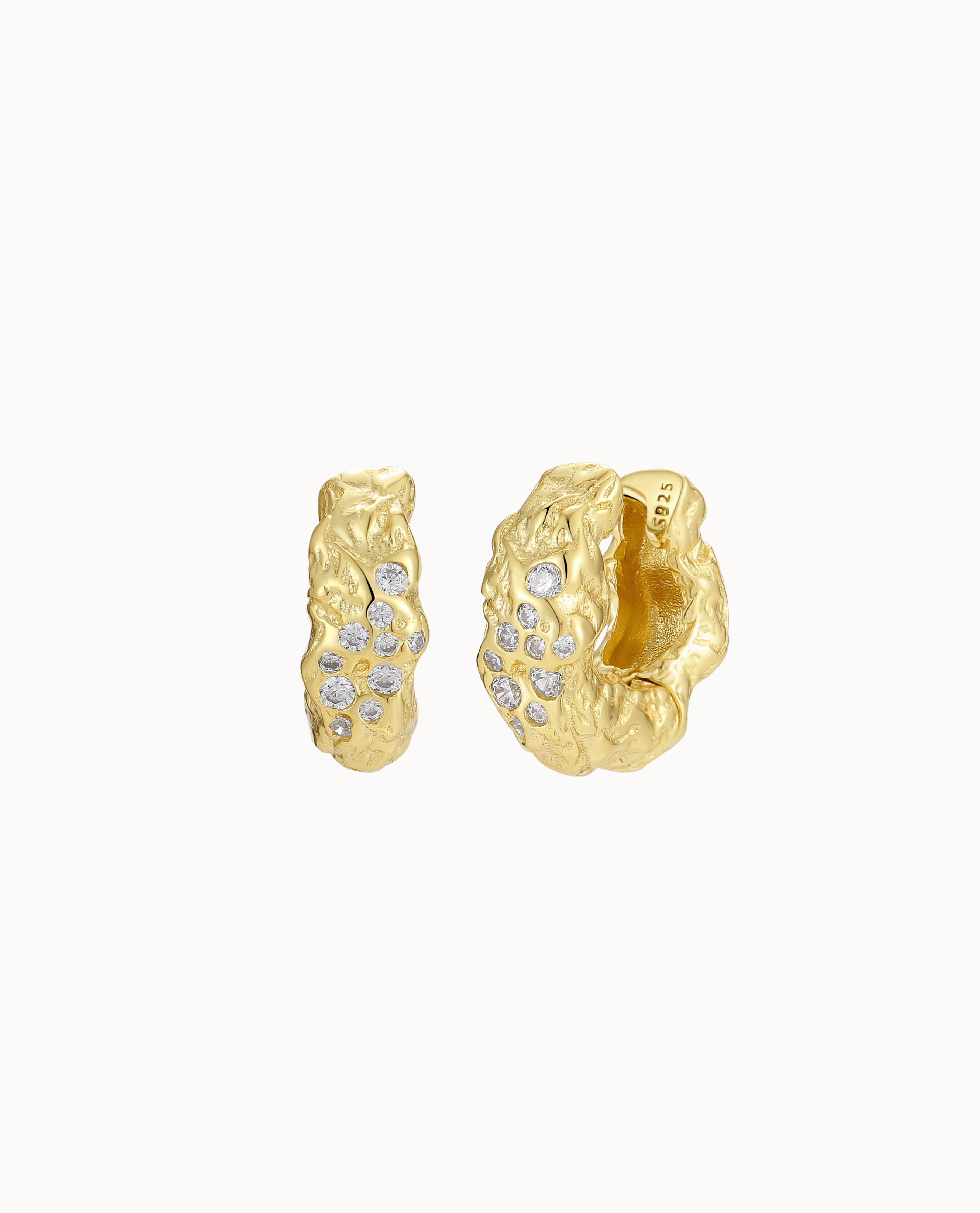 Tellus Earrings Forgyldt - Nava Copenhagen Øreringe  - 05715461006939