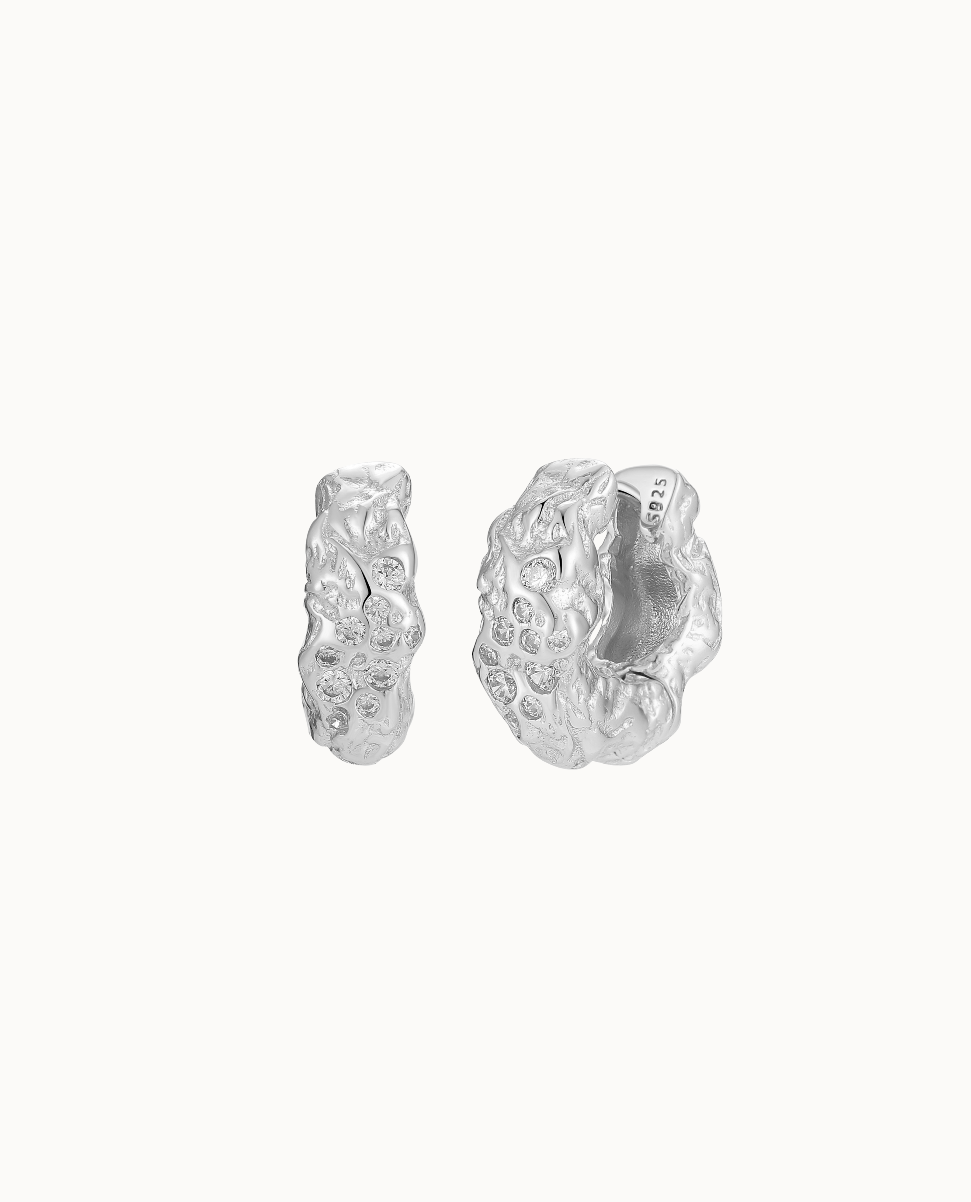 Tellus Earrings Sølv - Nava Copenhagen Øreringe  - 05715461006946