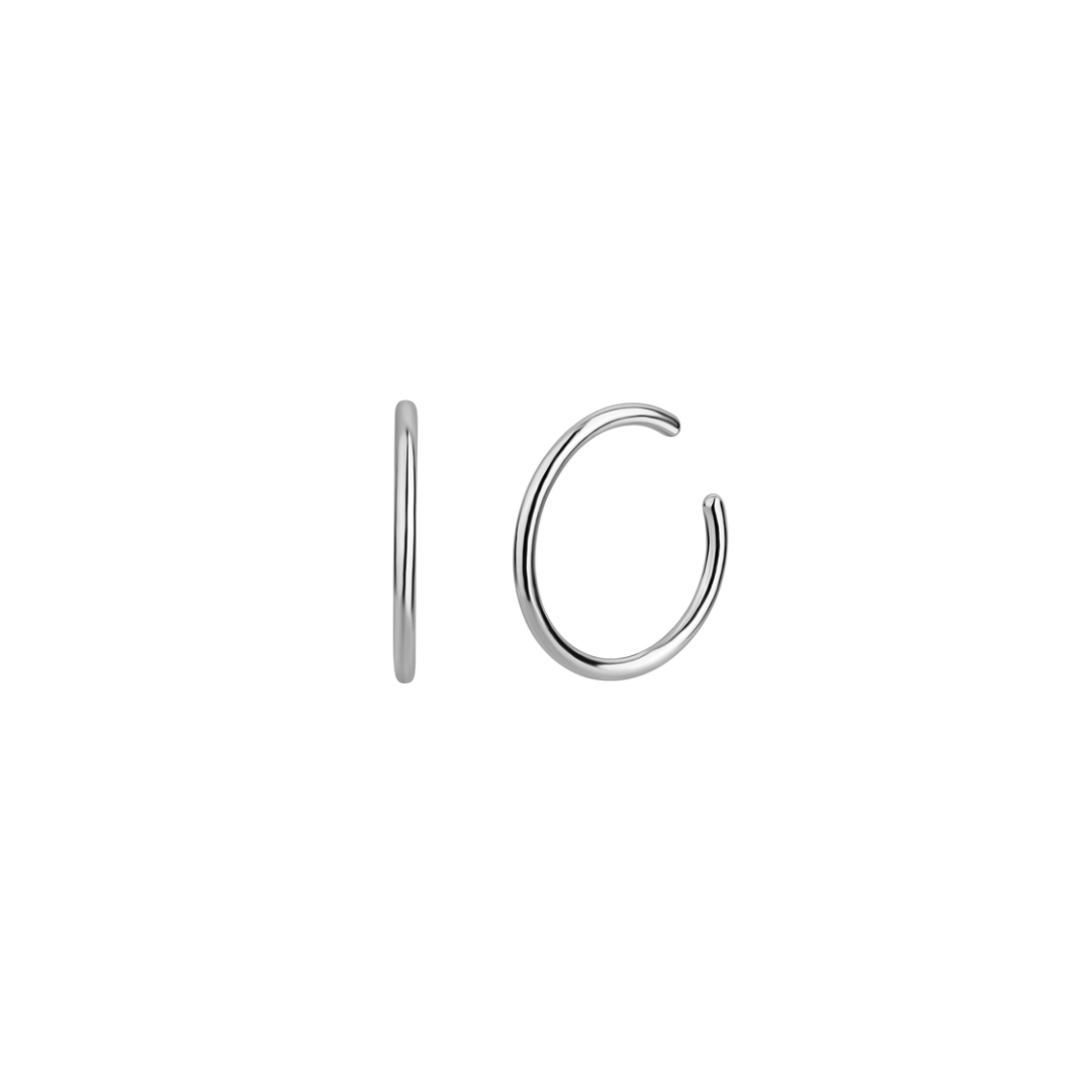 Petite Hoops Silver - Nava Copenhagen Øreringe  - 05715461003525